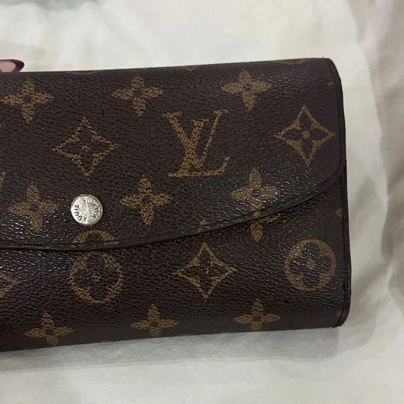 Louis Vuitton Brown and Tan Clutch wallet